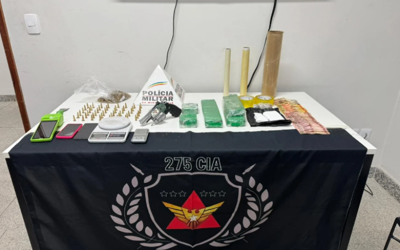 Dois suspeitos são presos por tráfico de drogas em Coronel Fabriciano após denúncia anônima